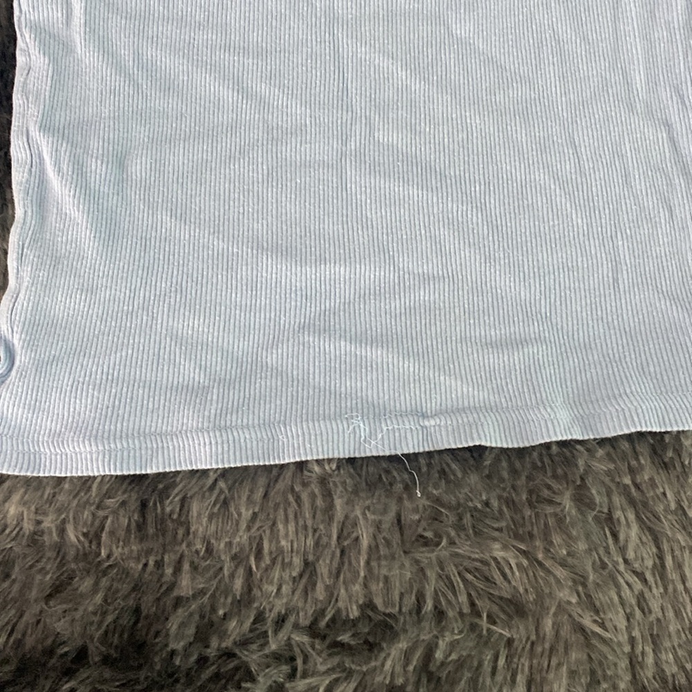 Baby blue ribbed tank top - Picture 8 of 16